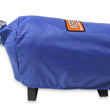 Load image into Gallery viewer, NOS/Nitrous Oxide System 7" diameter blue bottle blanket with velcro closure. For 10 lb nitrous bottles. 14165NOS - Side View
