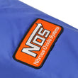 Load image into Gallery viewer, NOS/Nitrous Oxide System 7" diameter blue bottle blanket with velcro closure. For 10 lb nitrous bottles. 14165NOS - Back View