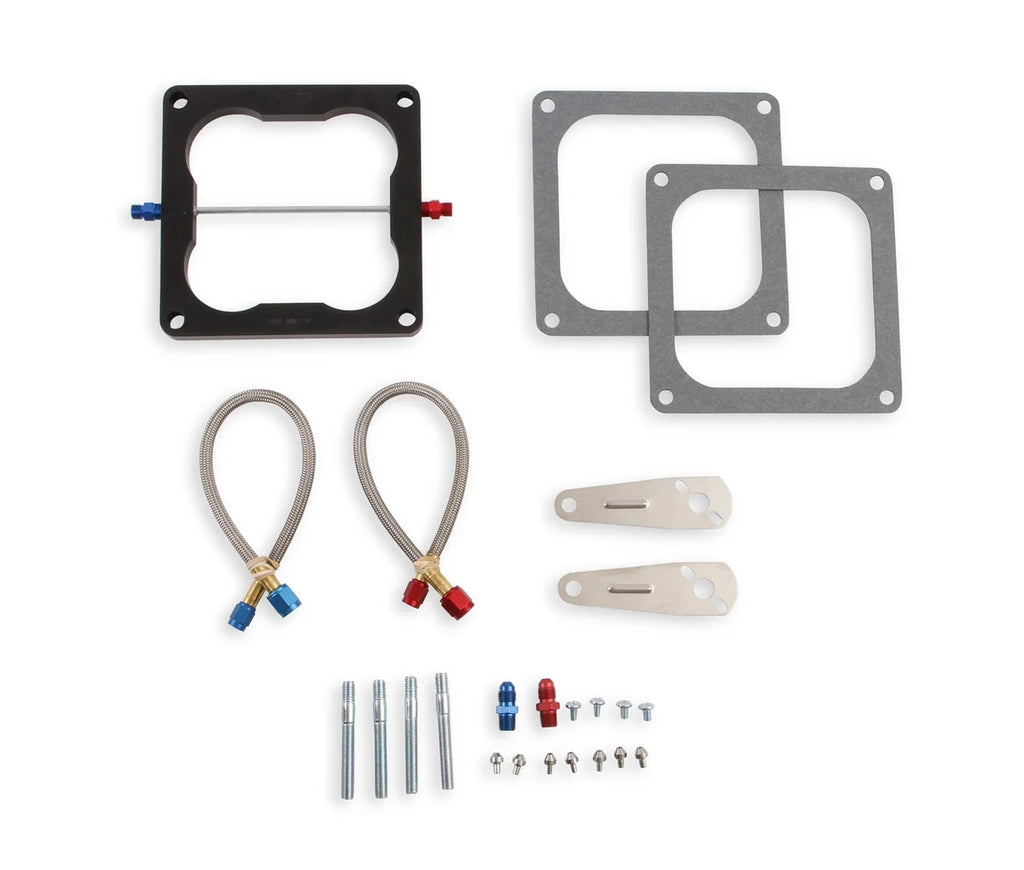 NOS/Nitrous Oxide System Big Shot Injector Plate, w/ Jets & Plumbing, Holley Dominator, V8 12610NOS - Main Product View