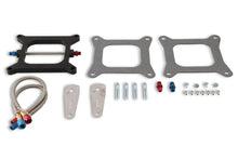 Load image into Gallery viewer, NOS/Nitrous Oxide System Big Shot Injector Plate w/Jets &amp; Plumbing, Holley Square Bore, V8 12510NOS - Side View