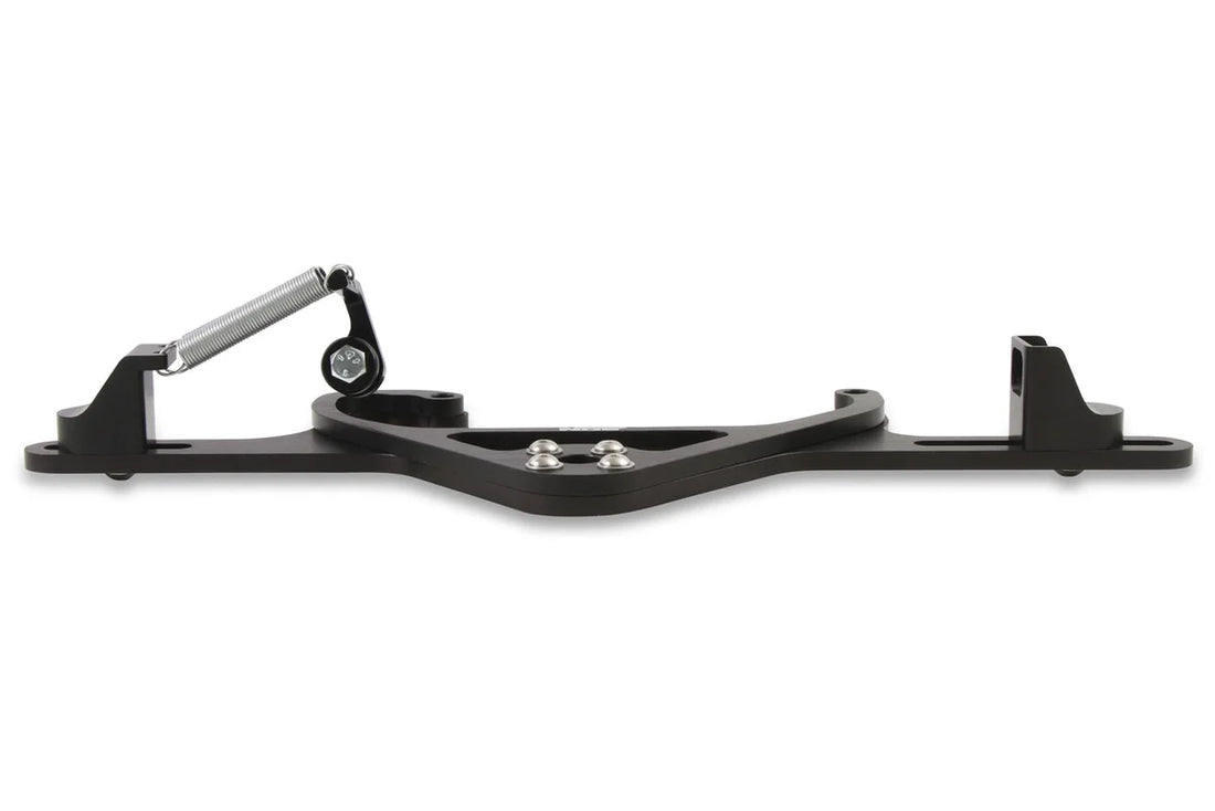 NOS/Nitrous Oxide System Billet Solenoid w/ Throttle Bracket Kit - 4150 & 4150HP carburetor flange 16516NOS - Back View