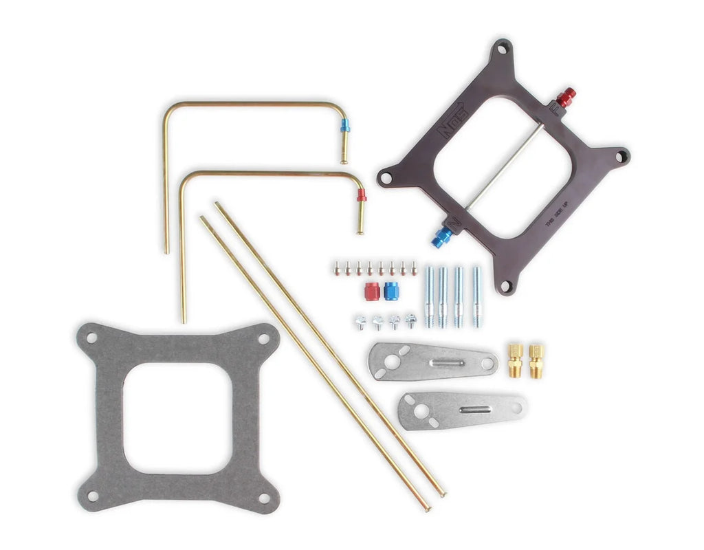 NOS/Nitrous Oxide System Cheater Injector Plate w/Jets & Hardware, Holley Square Bore, V8 12500NOS
