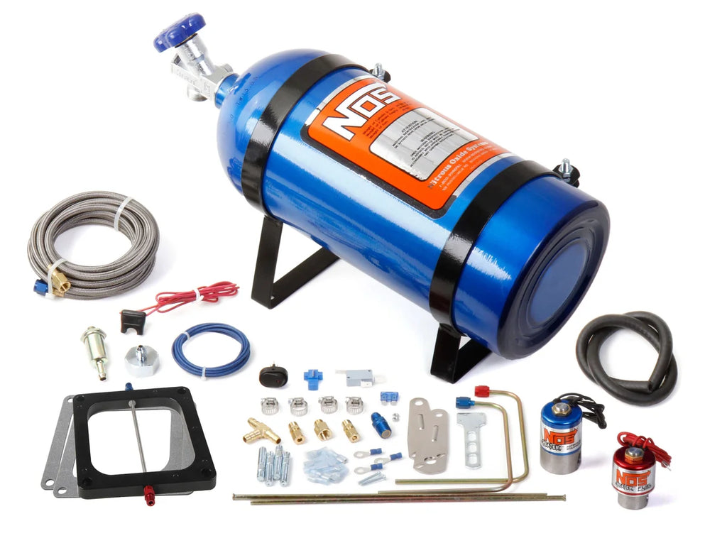 NOS/Nitrous Oxide System Cheater Nitrous System V8 Holley Dominator 150-250 HP with 10 lb Bottle 02002NOS - Main Product View