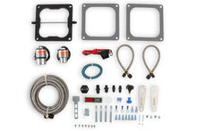 Load image into Gallery viewer, NOS/Nitrous Oxide System Fits Holley 4150 and Carter AFB (late), 190-300 HP, includes Black 10 lb Bottle 02101BNOS - Side ...