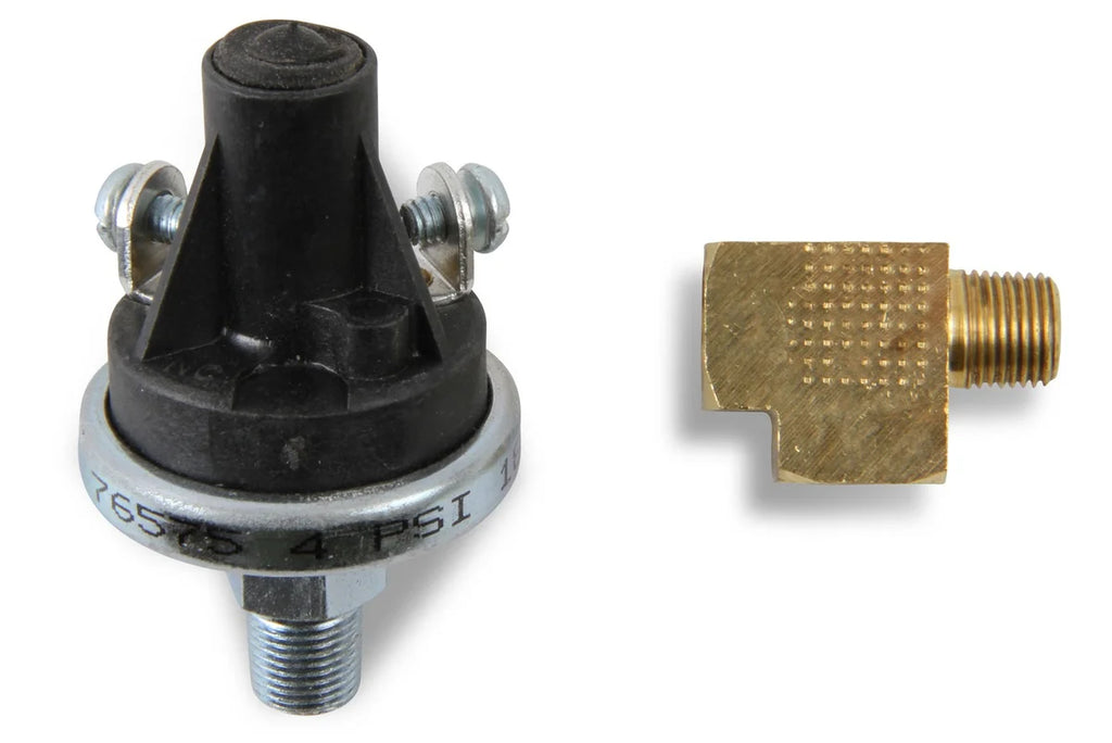 NOS/Nitrous Oxide System Fuel Pressure Safety Switch, 5 PSI Fuel Pressure,Normally Open 15750NOS - Side View
