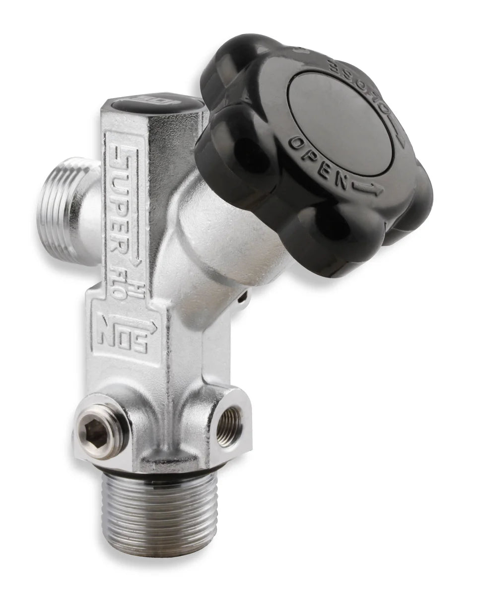 NOS/Nitrous Oxide System Hi-Flo™ Nitrous Valve For NOS bottles 5 lbs. and larger 16136NOS - Side View