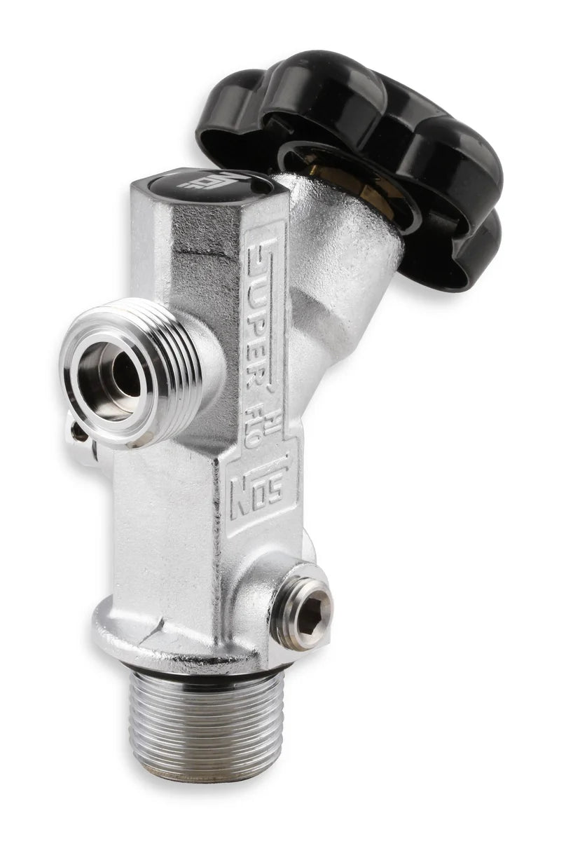 NOS/Nitrous Oxide System Hi-Flo™ Nitrous Valve For NOS bottles 5 lbs. and larger 16136NOS - Back View