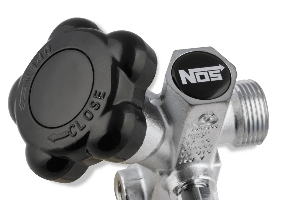 NOS/Nitrous Oxide System Hi-Flo™ Nitrous Valve For NOS bottles 5 lbs. and larger 16136NOS - Installation View