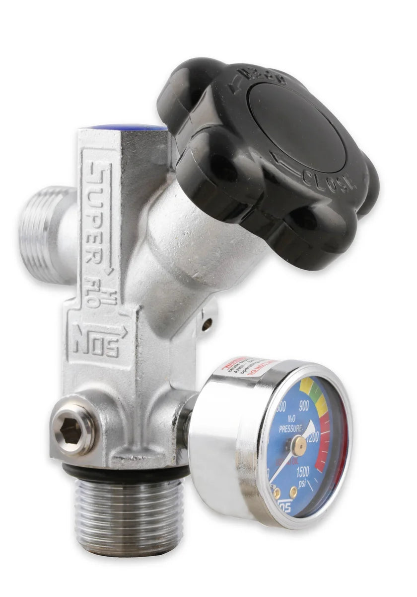 NOS/Nitrous Oxide System Hi-Flo™ Nitrous Valve For NOS bottles 5 lbs. and larger 16137NOS - Side View
