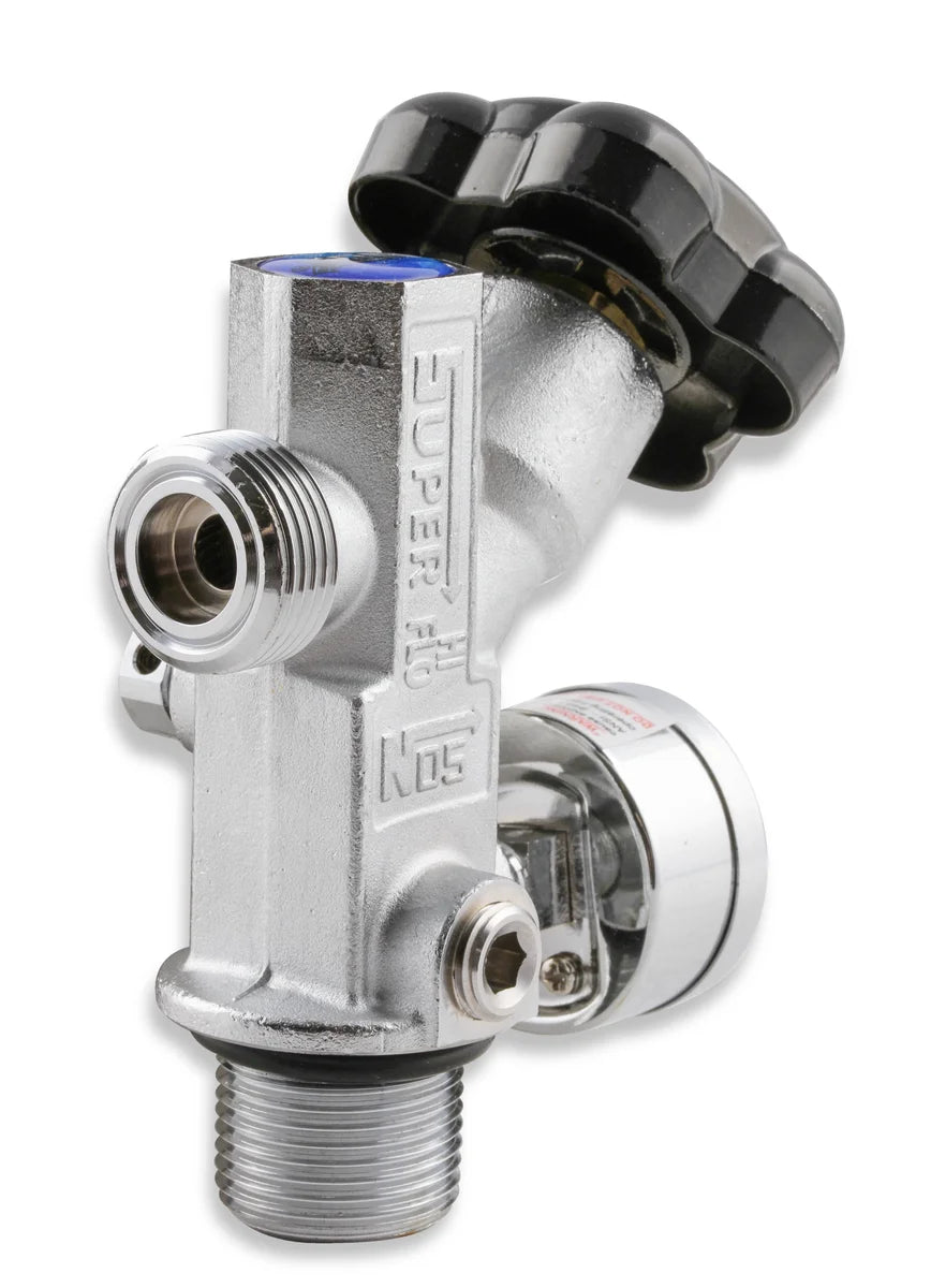 NOS/Nitrous Oxide System Hi-Flo™ Nitrous Valve For NOS bottles 5 lbs. and larger 16137NOS - Back View