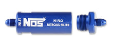Load image into Gallery viewer, NOS/Nitrous Oxide System High pressure nitrous filter, -4AN x -4AN in-line billet aluminum (140 micron) 15551NOS - Install...