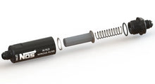 Load image into Gallery viewer, NOS/Nitrous Oxide System High pressure nitrous filter, -4AN x -4AN in-line billet aluminum (140 micron) 15555NOS - Back View