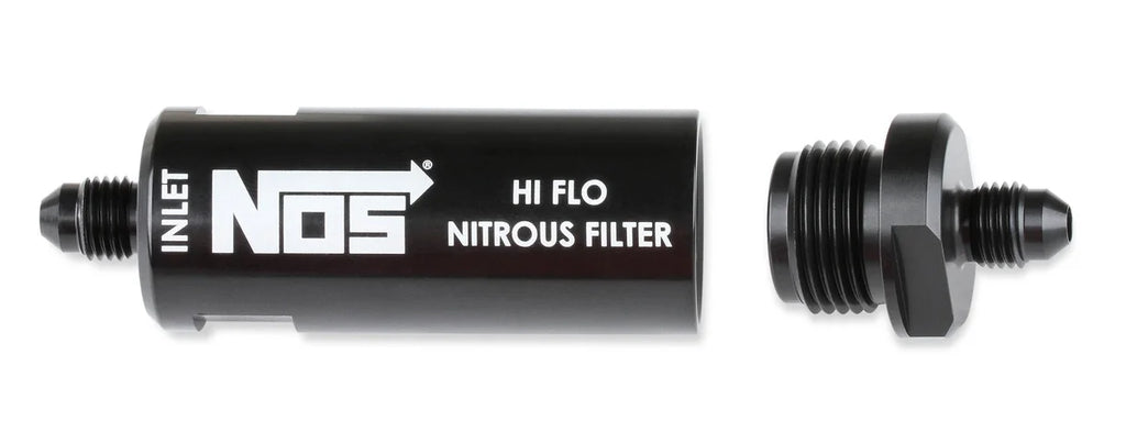 NOS/Nitrous Oxide System High pressure nitrous filter, -4AN x -4AN in-line billet aluminum (140 micron) 15555NOS - Install...
