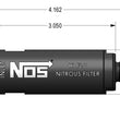 Load image into Gallery viewer, NOS/Nitrous Oxide System High pressure nitrous filter, -6AN x -6AN in-line billet aluminum (140 micron) 15556NOS - Back View