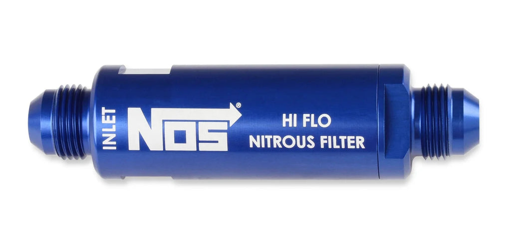 NOS/Nitrous Oxide System High pressure nitrous filter, -6AN x -6AN in-line billet aluminum (140 micron) 15557NOS - Main Pr...