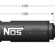 Load image into Gallery viewer, NOS/Nitrous Oxide System High pressure nitrous filter, -8AN x -8AN in-line billet aluminum (140 micron) 15559NOS - Back View