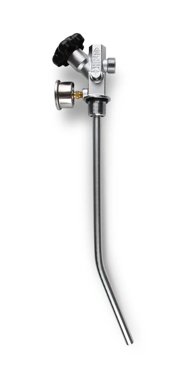 NOS/Nitrous Oxide System NOS 10 lb. Bottle Super Hi-Flow Valve Assembly with Siphon Tube and Black Gauge 16137ABNOS - Back...