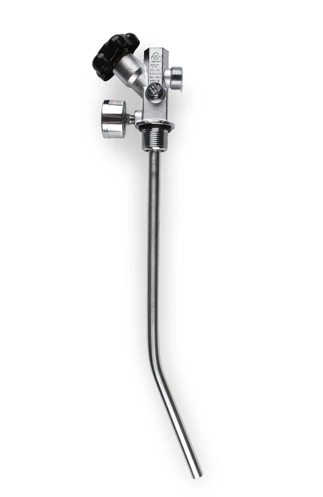 NOS/Nitrous Oxide System NOS 10 lb. Bottle Super Hi-Flow Valve Assembly with Siphon Tube and Blue Gauge 16137ANOS - Back View