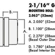 Load image into Gallery viewer, NOS/Nitrous Oxide System NOS Analog Style 2-1/16" Nitrous Pressure Gauge 15939NOS - Mounting View