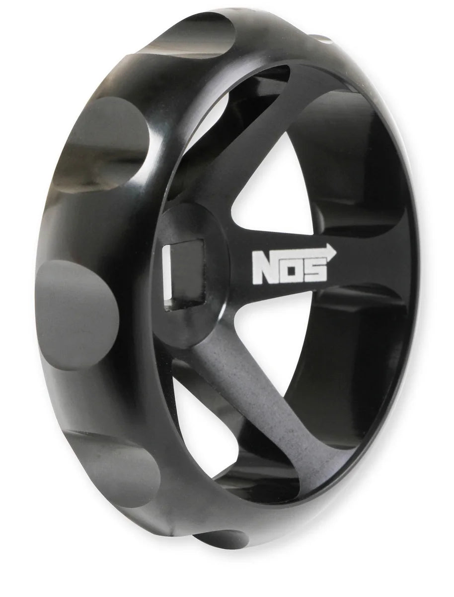NOS/Nitrous Oxide System NOS Billet Hand Wheel for Bottle Valves 16147NOS - Side View