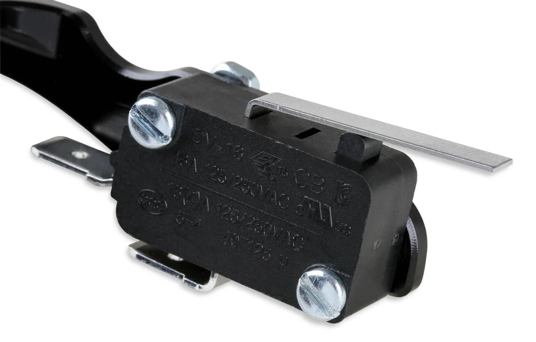 NOS/Nitrous Oxide System NOS Billet Microswitch Bracket kit for 4500 Gen 3 Dominator Carburetor 16520NOS - Side View