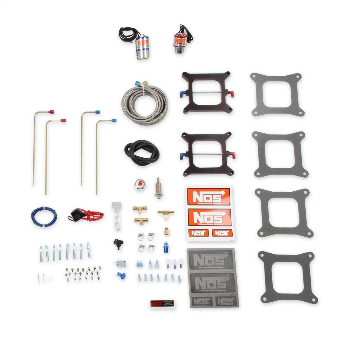 NOS/Nitrous Oxide System NOS "CHEATER" 2x4 Holley 4-Bbl / Carter AFB 02010NOS - Back View