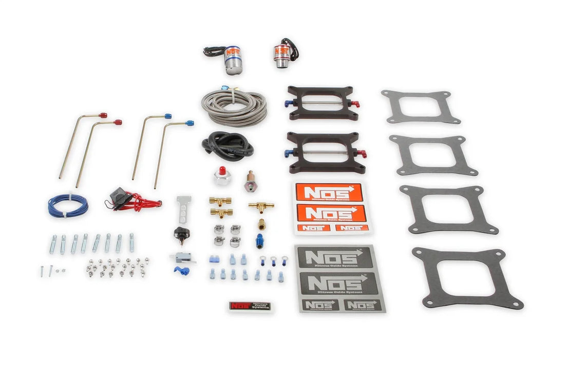 NOS/Nitrous Oxide System NOS "CHEATER" 2x4 Holley 4-Bbl / Carter AFB 02010NOS - Installation View
