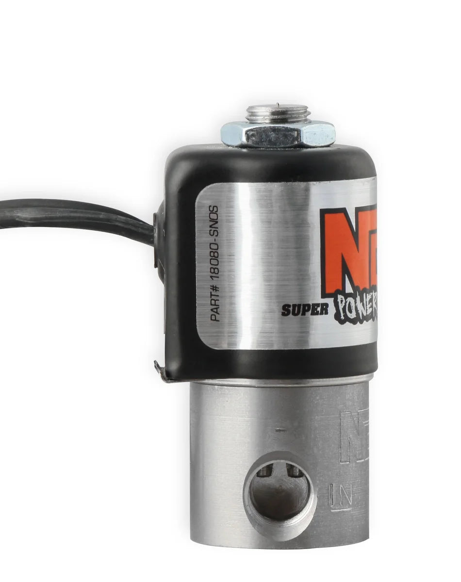 NOS/Nitrous Oxide System NOS Fuel Solenoid - Black 18080BNOS - Side View