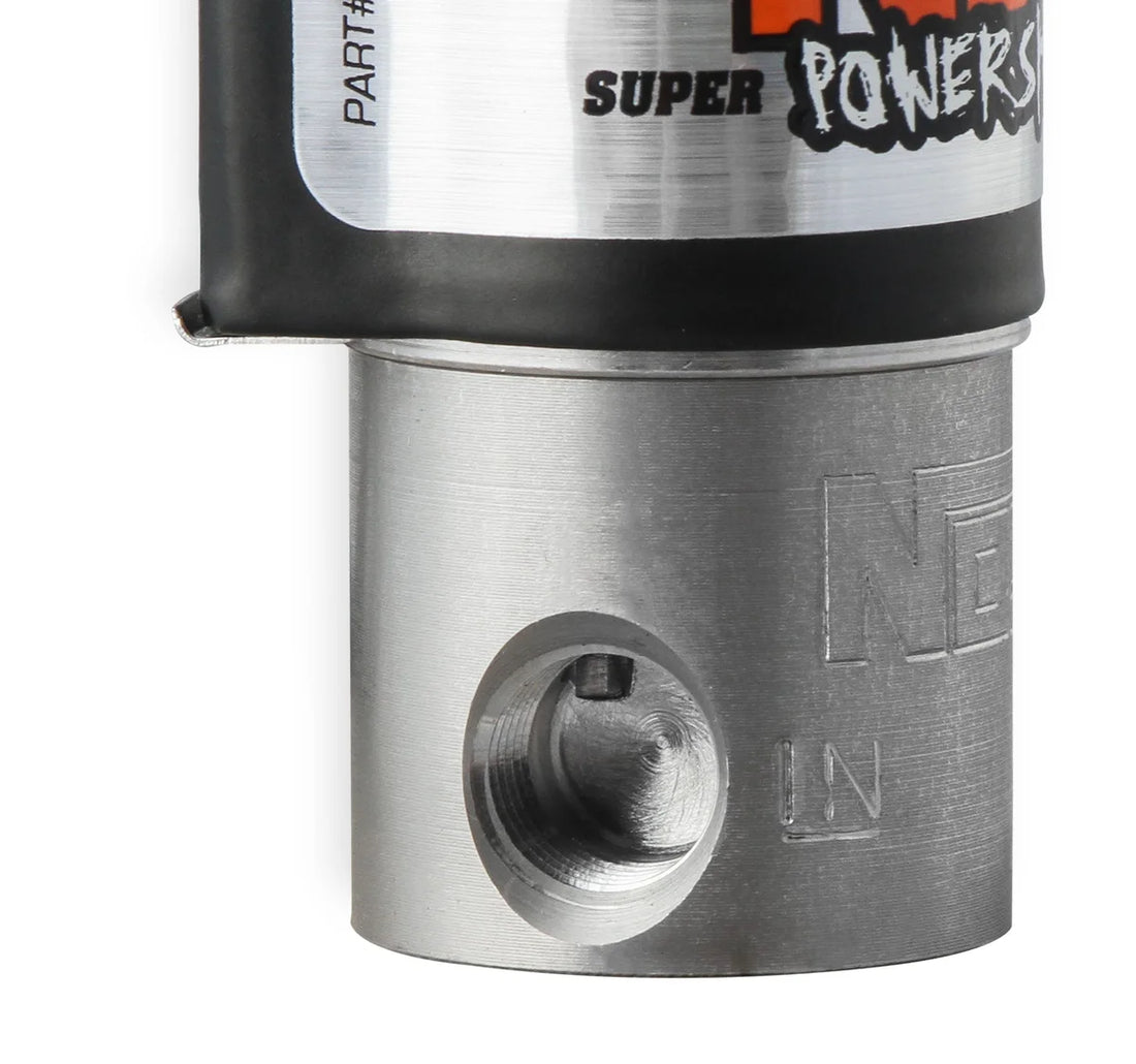 NOS/Nitrous Oxide System NOS Fuel Solenoid - Black 18080BNOS - Back View