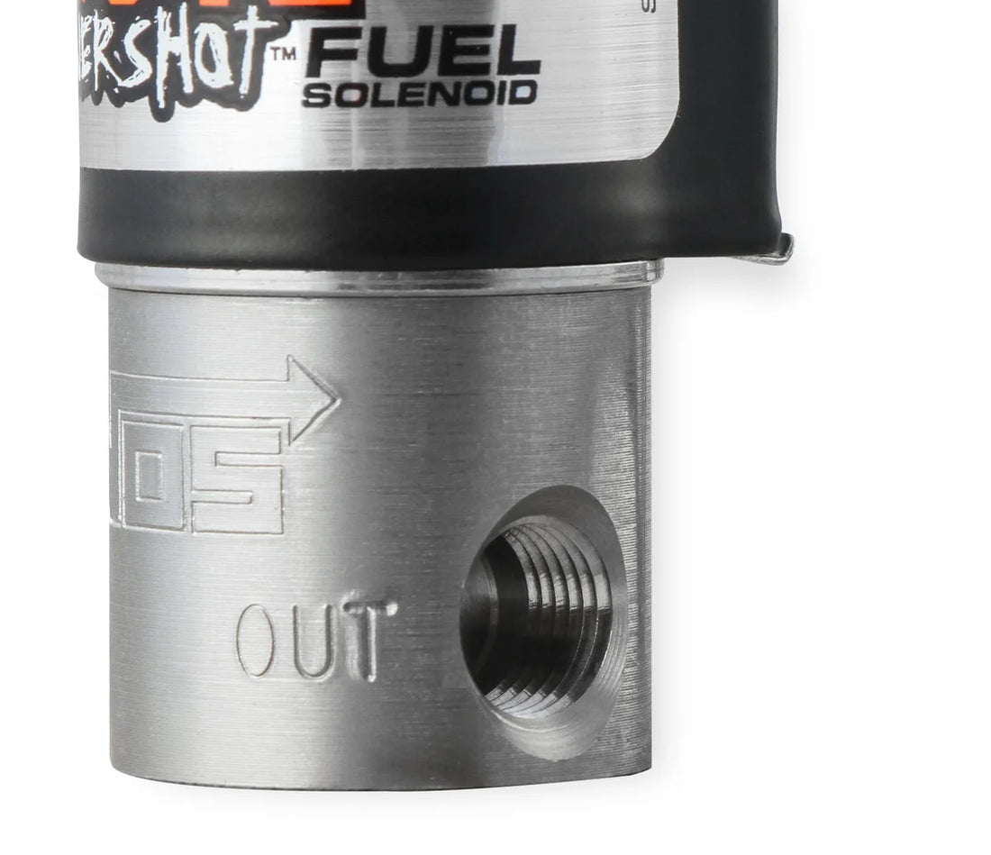 NOS/Nitrous Oxide System NOS Fuel Solenoid - Black 18080BNOS - Installation View