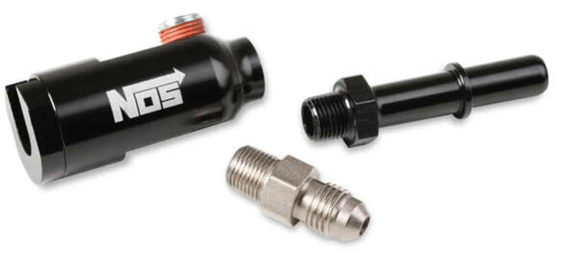 NOS/Nitrous Oxide System NOS Late Model Billet Fuel Line Adapter - Fits 3/8" Fuel Rail 17002NOS - Additional View 5