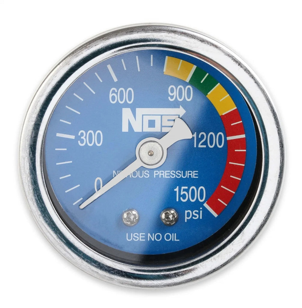 NOS/Nitrous Oxide System NOS Nitrous Gauge, Blue, 1-1/2" 15924NOS - Main Product View