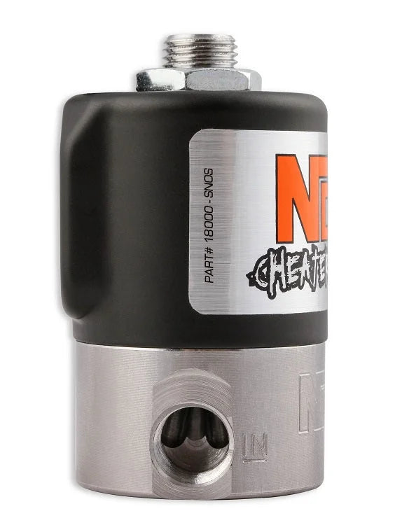 NOS/Nitrous Oxide System NOS Nitrous Solenoid - Black 18000BNOS - Side View