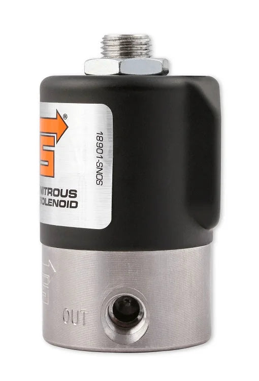 NOS/Nitrous Oxide System NOS Nitrous Solenoid - Black 18000BNOS - Back View