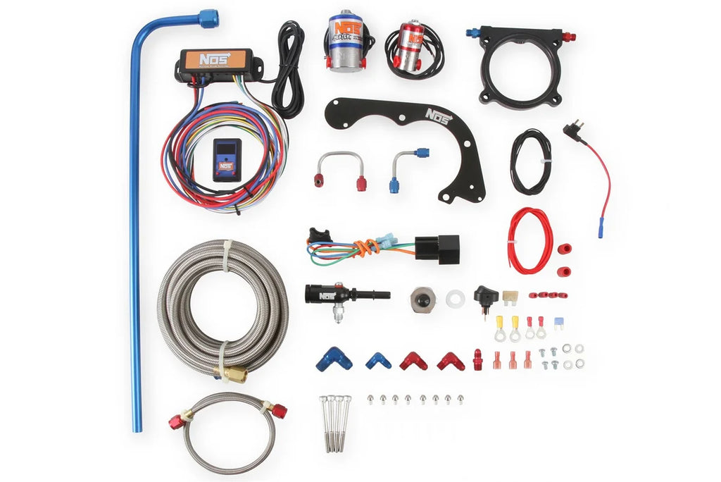 NOS/Nitrous Oxide System NOS Plate Wet Nitrous System - Ford 02125NOS - Side View