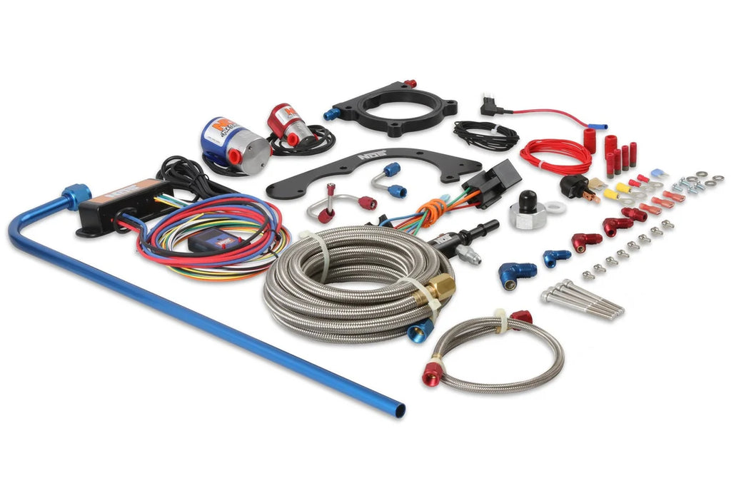 NOS/Nitrous Oxide System NOS Plate Wet Nitrous System - Ford 02125NOS - Back View