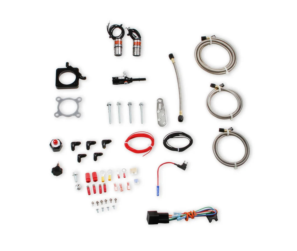 NOS/Nitrous Oxide System NOS Plate Wet Nitrous System - Polaris RZR 03027-10BNOS - Back View
