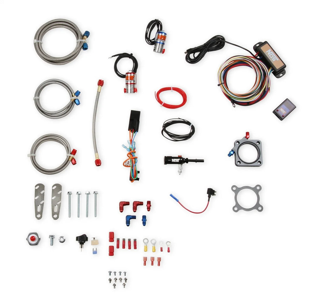 NOS/Nitrous Oxide System NOS Plate Wet Nitrous System - Polaris RZR 03027-10NOS - Side View