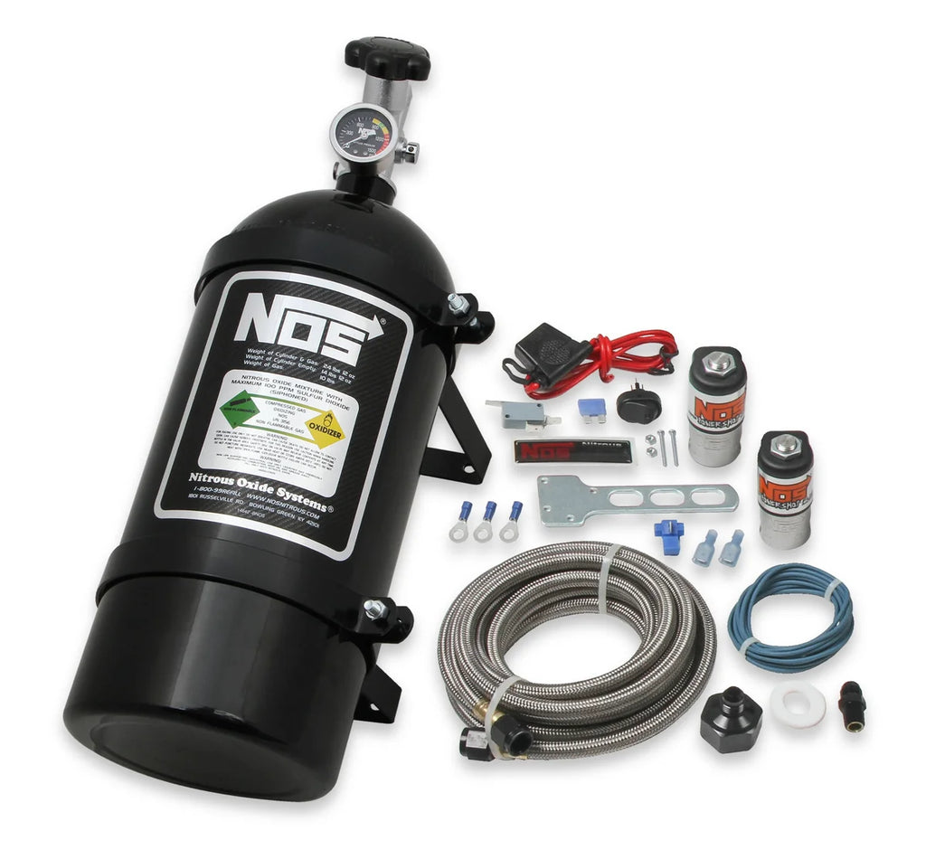 NOS/Nitrous Oxide System NOS Powershot Wet Basic Nitrous Kit without Injector Plate - Black 05000BNOS - Main Product View