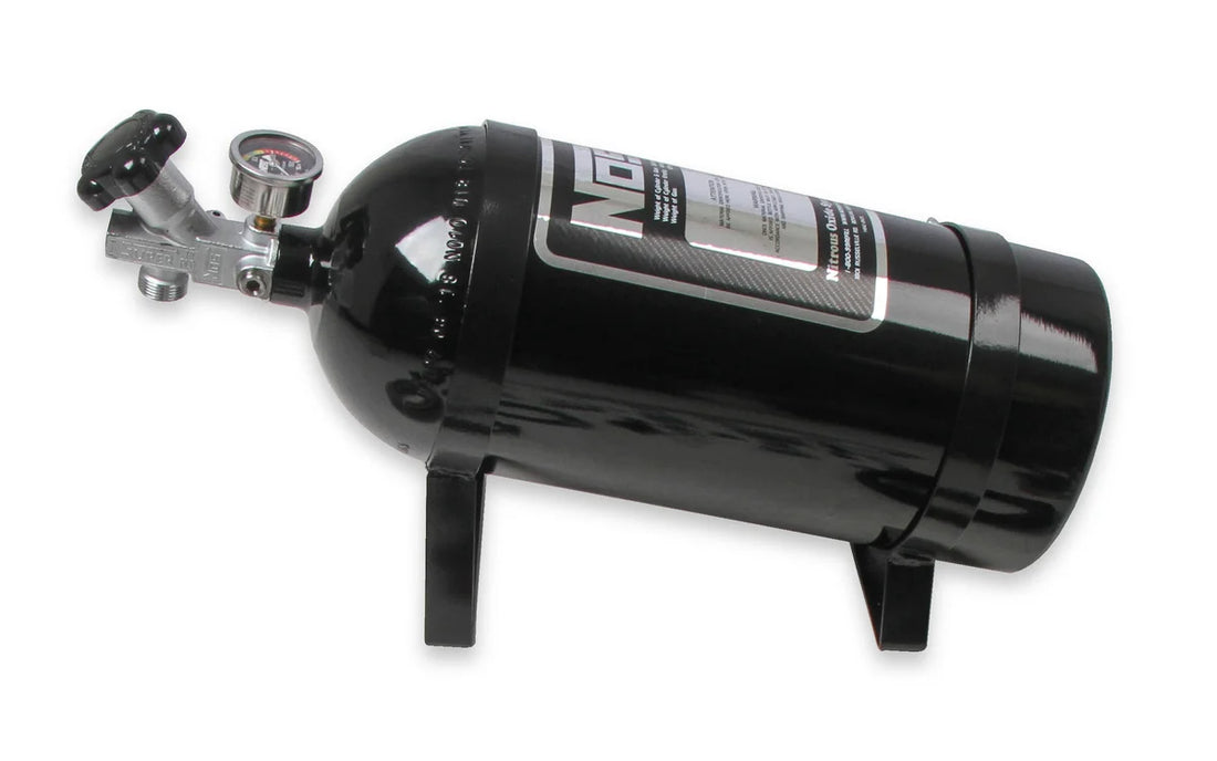 NOS/Nitrous Oxide System NOS Powershot Wet Nitrous System for 4150 4-barrel Carburetor - Black 05001BNOS - Side View