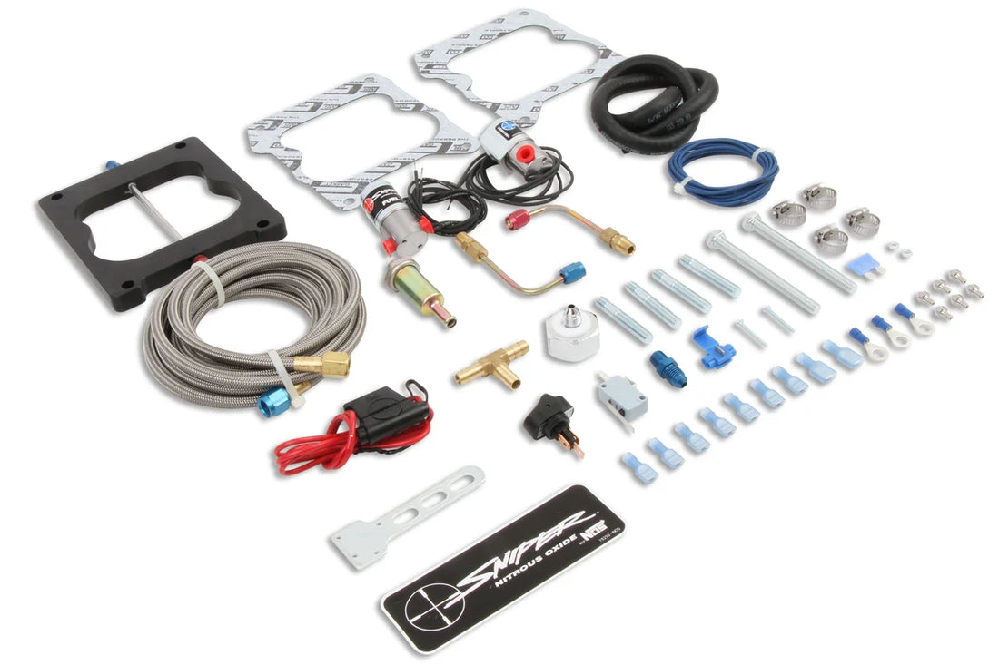NOS/Nitrous Oxide System NOS Sniper Wet Nitrous Plate Kit - Quadrajet 07004NOS - Back View