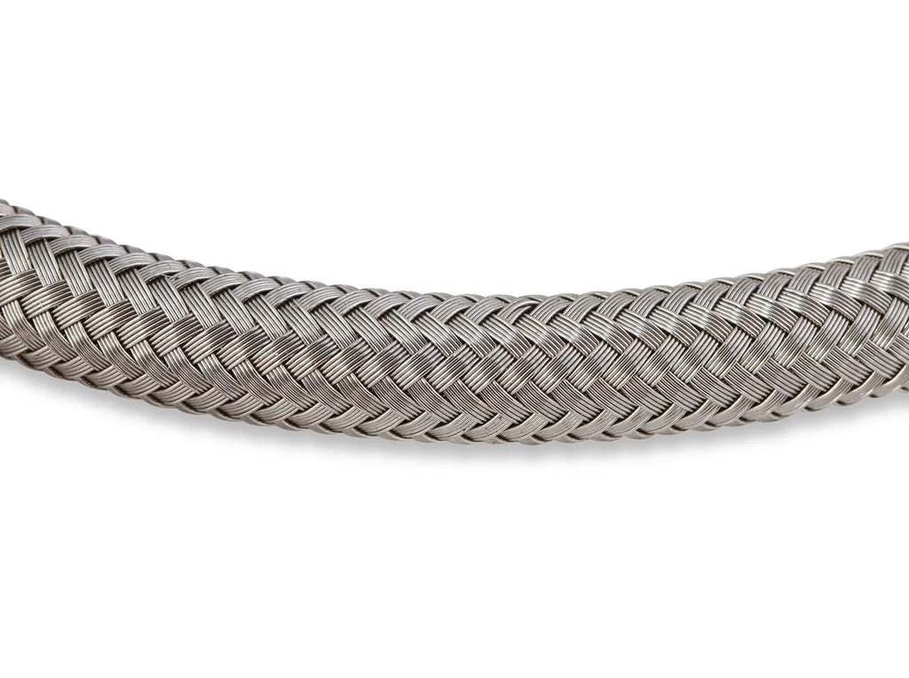NOS/Nitrous Oxide System NOS Stainless Steel Braided Hose -3AN 3-foot Blue - Side View