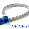Load image into Gallery viewer, NOS/Nitrous Oxide System NOS Stainless Steel Braided Hose -4AN 12-foot Blue