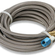 Load image into Gallery viewer, NOS/Nitrous Oxide System NOS Stainless Steel Braided Hose -4AN 14-foot Blue - Detail View