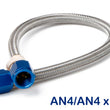 Load image into Gallery viewer, NOS/Nitrous Oxide System NOS Stainless Steel Braided Hose -4AN 16-foot Blue
