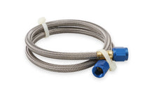 Load image into Gallery viewer, NOS/Nitrous Oxide System NOS Stainless Steel Braided Hose -4AN 2-foot Blue - Installation View