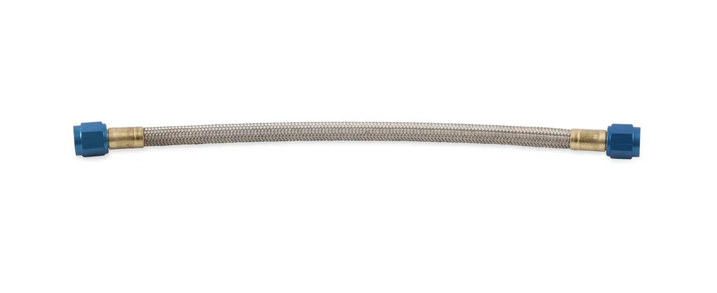 NOS/Nitrous Oxide System NOS Stainless Steel Braided Hose -6AN 1-foot Blue - Installation View