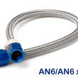 Load image into Gallery viewer, NOS/Nitrous Oxide System NOS Stainless Steel Braided Hose -6AN 2-foot Blue