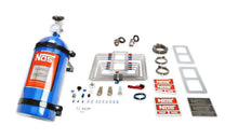 Load image into Gallery viewer, NOS/Nitrous Oxide System NOS Supercharger Nitrous System,Polished Plate,Red/Blue Plumbing,Blue Bottle 02520-CNOS - Side View
