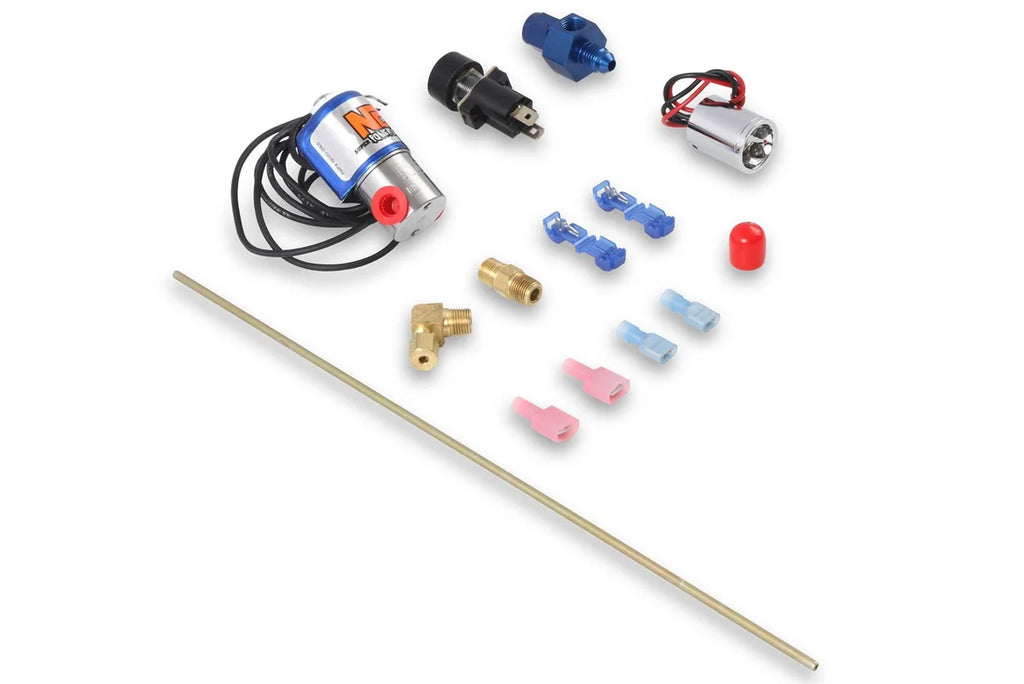 NOS/Nitrous Oxide System Ntimidator™ Illuminated BLUE LED Nitrous Purge Kit Nitrous Kits w/-4AN Feed Line 16033NOS - Main ...